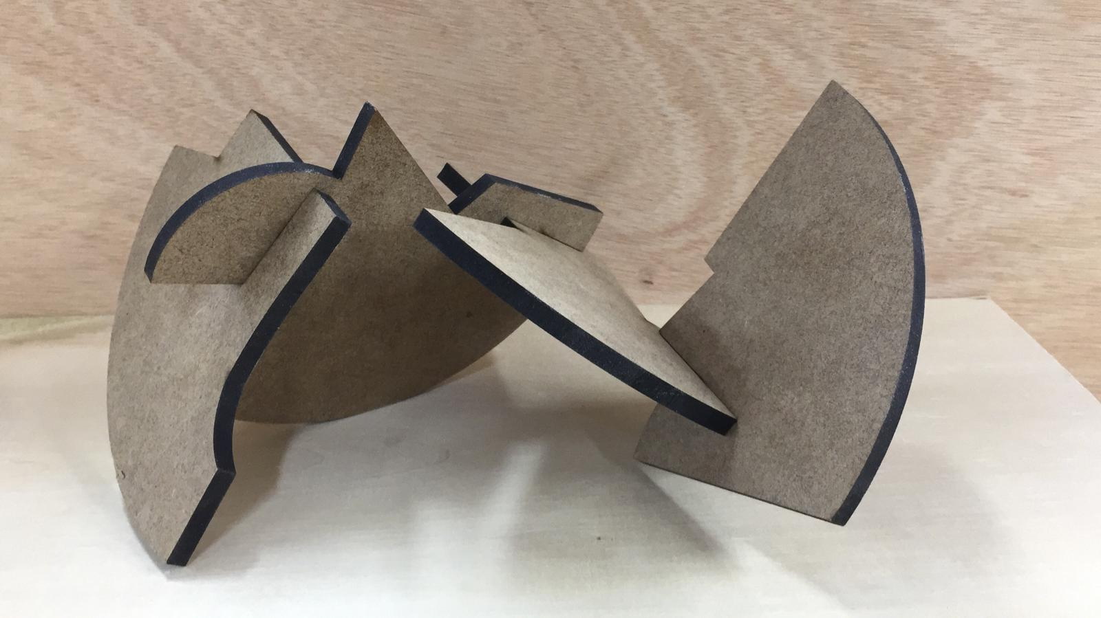 3 ESCULTURAS 3 MAQUETA PIEDRA