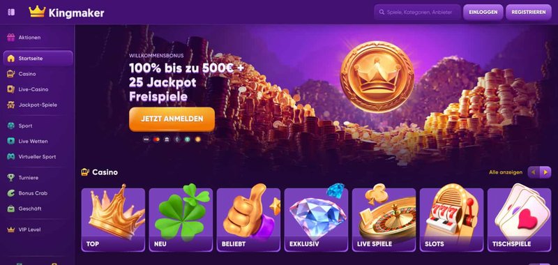 Kingmaker Casino Erfahrungen - Unser Testbericht zu Online Casinospielen - overview Kingmaker Casino Erfahrungen - Unser Testbericht zu Online Casinospielen - overview
