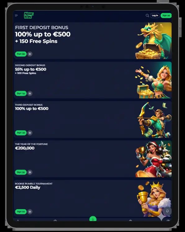 Image: NineWin Casino: UK Online Casino Review